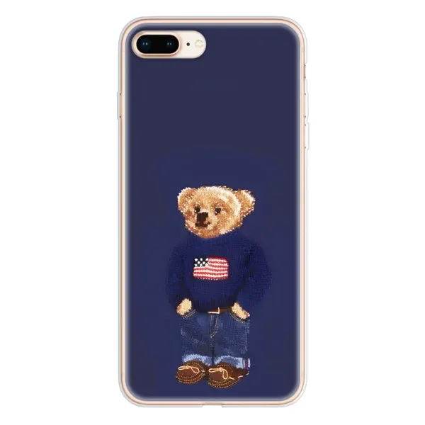 Чехол с рисунком «Мишка USA» для iPhone 8 Plus Чехол с рисунком «Мишка USA» для iPhone 8 Plus