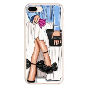 Силіконовый Чохол на iPhone 8 Plus з картинкой Модных девушек (Мода)