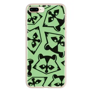 Силіконовий Чохол з Энотами на iPhone 8 Plus (Мордочки Єнота)