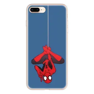 Чехол Супергерой Человека Паука на iPhone 8 Plus (На паутине)