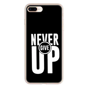 Силіконовый Чохол на iPhone 8 Plus з картинкою НАЙК (Never Give UP)