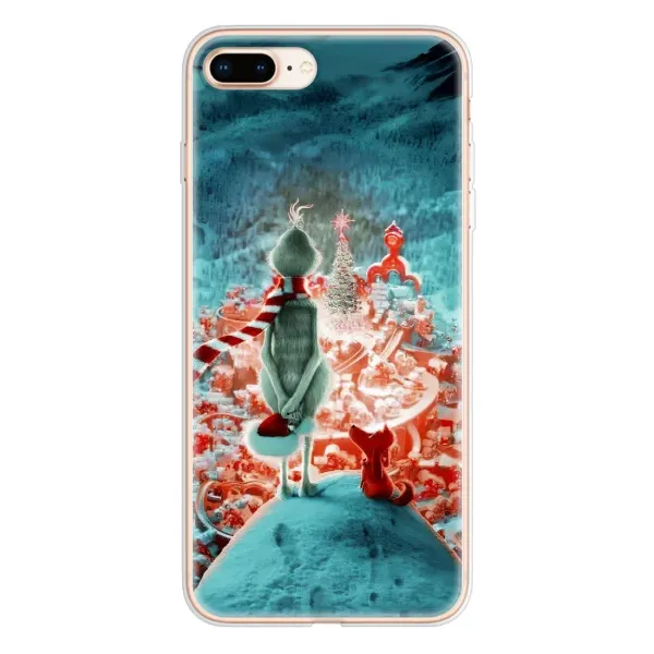 Чехол с рисунком «Новогодний Гринч» для iPhone 8 Plus