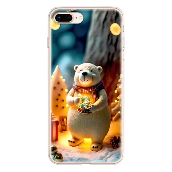 Чохол з малюнком «Новорічний ведмедик» для iPhone 8 Plus Чохол з малюнком «Новорічний ведмедик» для iPhone 8 Plus