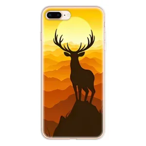 Чохли з зображенням різних тварин на iPhone 8 Plus (Силует Оленя)