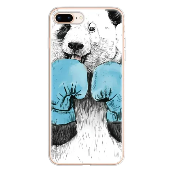 Чехол с рисунком «Панда боксер» для iPhone 8 Plus