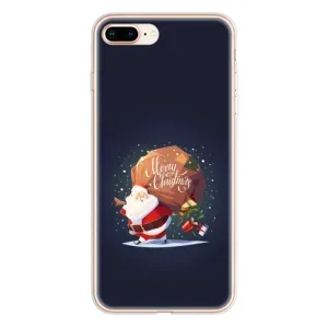 Чехол Санта Клаус для iPhone 8 Plus (Подарки от Санты)