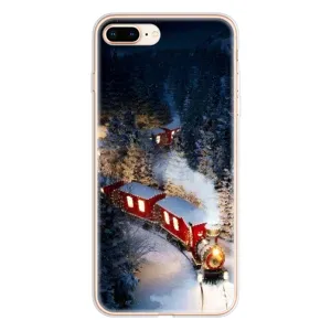 Силиконовый бампер на рождество для iPhone 8 Plus (Поезд)