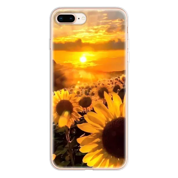 Чехол с рисунком «поле подсолнухов» для iPhone 8 Plus