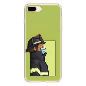 Силіконовий бампер (Працівники) на iPhone 8 Plus (Пожежник)