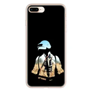 Силиконовый чехол с картинкой "Герой Pubg" на iPhone 8 Plus (Пубг мен)