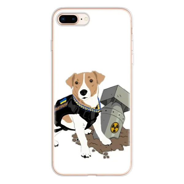 Чохол з малюнком «Пес Патрон з ракетою» для iPhone 8 Plus Чохол з малюнком «Пес Патрон з ракетою» для iPhone 8 Plus
