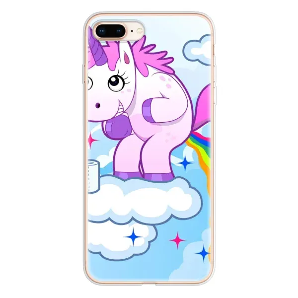 Чехол с рисунком «Радуга единорожка» для iPhone 8 Plus