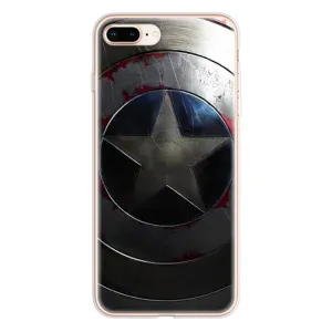 Чехол с Щитом Капитана Америки на iPhone 8 Plus (Ретро Щит Капитана)