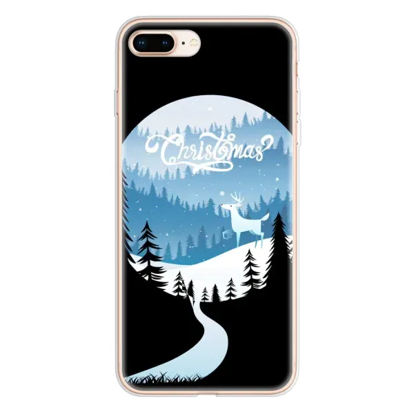 Чехол с рисунком «Рождественский Олень» для iPhone 8 Plus