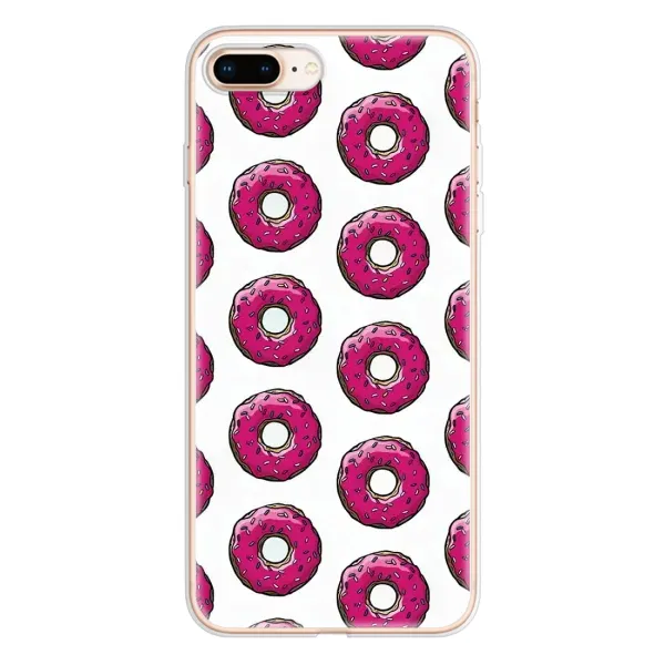 Чехол с рисунком «Розовые пончик» для iPhone 8 Plus Чехол с рисунком «Розовые пончик» для iPhone 8 Plus