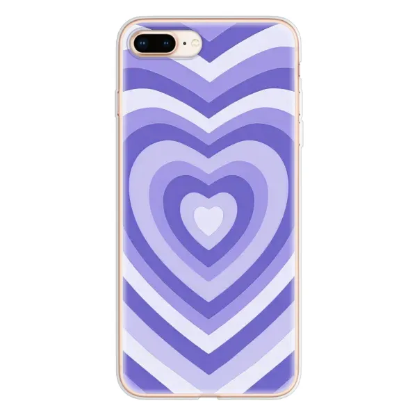 Чехол с рисунком «Сердце фиолет» для iPhone 8 Plus Чехол с рисунком «Сердце фиолет» для iPhone 8 Plus