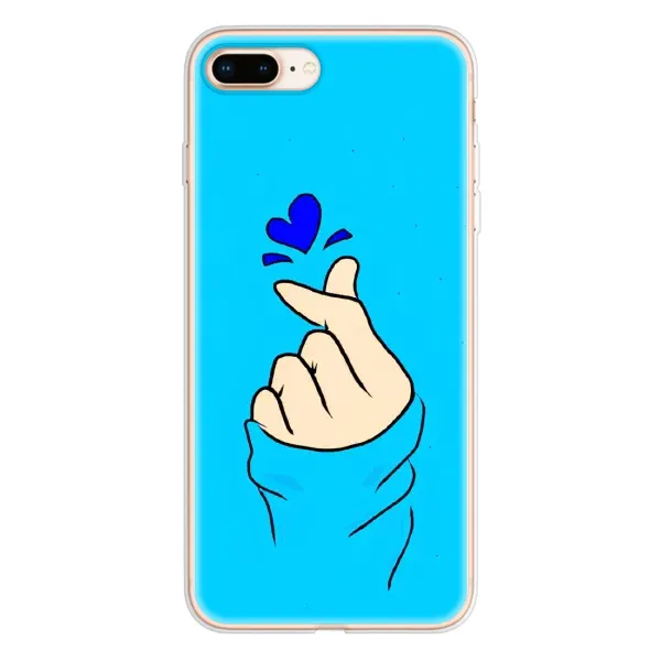 Чехол с рисунком «Сердце на синем» для iPhone 8 Plus Чехол с рисунком «Сердце на синем» для iPhone 8 Plus