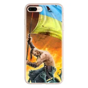 Чохол з картинкою (Патріотичний КОЗАК) на iPhone 8 Plus (Сильний КОЗАК)