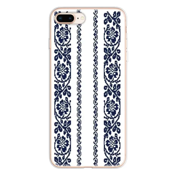 Чехол с рисунком «Синяя вышиванка» для iPhone 8 Plus Чехол с рисунком «Синяя вышиванка» для iPhone 8 Plus