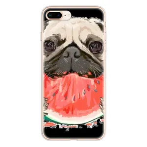 Чохол (ТПУ) Милі песики для iPhone 8 Plus (Смішний Мопс)