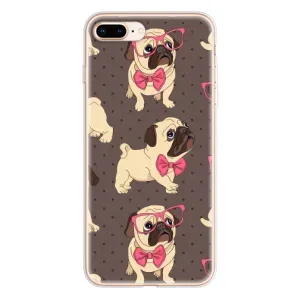 Чохол (ТПУ) Милі песики для iPhone 8 Plus (Песик Мопсікі)