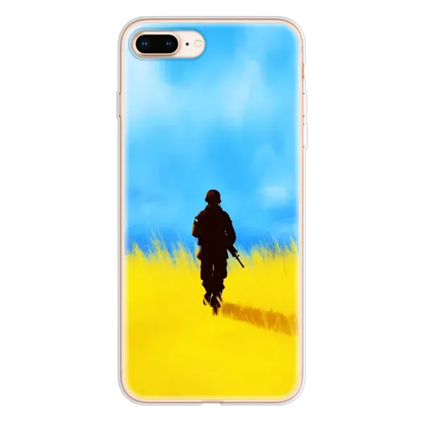 Чехол с рисунком «Солдат в поле» для iPhone 8 Plus