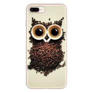 Чохли з принтом СОВИ для iPhone 8 Plus (Сова з зерен кави)
