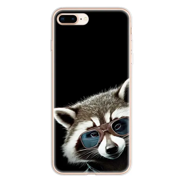 Чехол с рисунком «Стильный Енот» для iPhone 8 Plus Чехол с рисунком «Стильный Енот» для iPhone 8 Plus