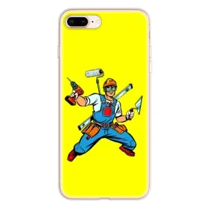 Силіконовий бампер (Працівники) на iPhone 8 Plus (Будівельник)