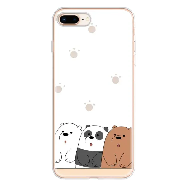 Чехол с рисунком «Удивленные медвеженки» для iPhone 8 Plus Чехол с рисунком «Удивленные медвеженки» для iPhone 8 Plus