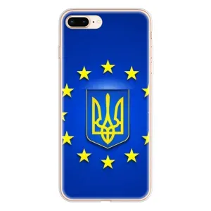 Чехол с Украинской символикой на Айфон 8 Плюс (Украина это Европа)