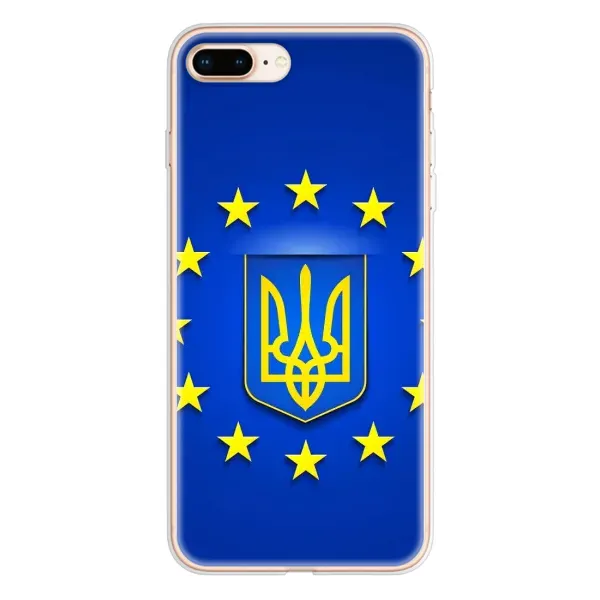 Чехол с рисунком «Украина это Европа» для iPhone 8 Plus Чехол с рисунком «Украина это Европа» для iPhone 8 Plus