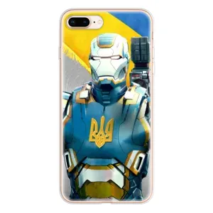 Силіконовий Чохол  на iPhone 8 Plus (Я-Україна) (Український робокоп)