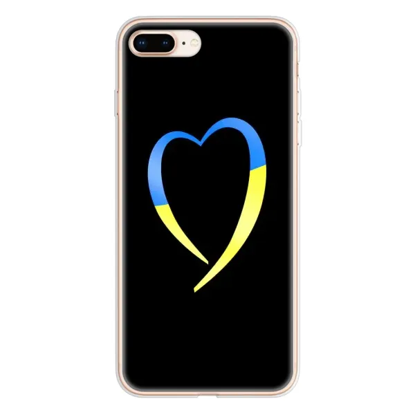 Чехол с рисунком «Украинское сердце» для iPhone 8 Plus Чехол с рисунком «Украинское сердце» для iPhone 8 Plus