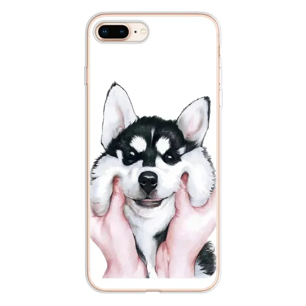 Чехол с рисунком «Собака Хаски» для iPhone 8 Plus Чехол с рисунком «Собака Хаски» для iPhone 8 Plus