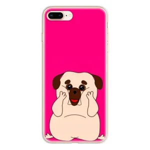 Чохол (ТПУ) Милі песики для iPhone 8 Plus (Веселий Мопсік)