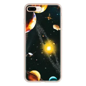 Чохол (ТПУ) з планетами на iPhone 8 Plus (Вид з космосу)