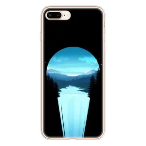 Літній Чохол на iPhone 8 Plus (Синій Водоспад)