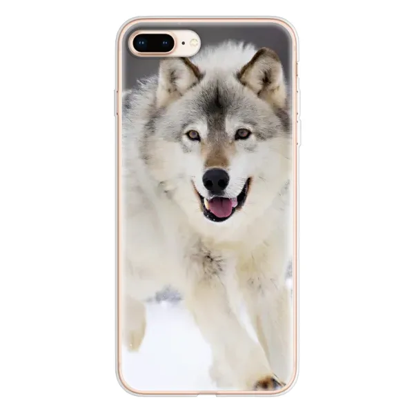 Чехол с рисунком «Волк на снегу» для iPhone 8 Plus Чехол с рисунком «Волк на снегу» для iPhone 8 Plus