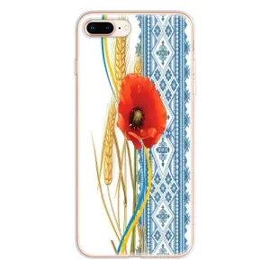 Силіконовый Чохол на iPhone 8 Plus з картинкой Вишиванки (Вишиванка з квіткою)