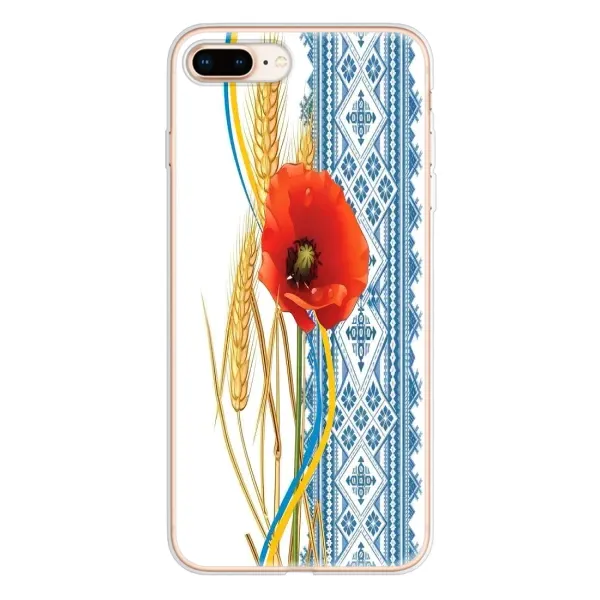 Чехол с рисунком «Вышиванка с цветком» для iPhone 8 Plus Чехол с рисунком «Вышиванка с цветком» для iPhone 8 Plus