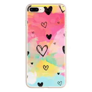 Чохли з тематикою "Маленькі Сердчеки" на iPhone 8 Plus (Яскраві серця)