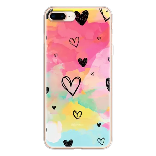 Чехол с рисунком «Яркие сердечки» для iPhone 8 Plus Чехол с рисунком «Яркие сердечки» для iPhone 8 Plus