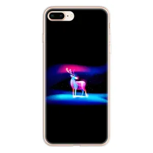 Силіконовий бампер з картинкою звірів для iPhone 8 Plus (Яскравий олень)