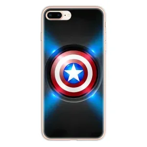 Чехол с Щитом Капитана Америки на iPhone 8 Plus (Яркий Щит Капитана)