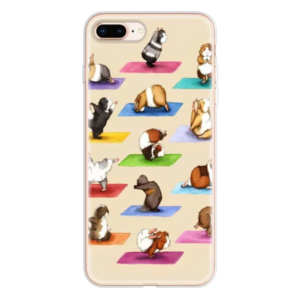 Чехол с рисунком «Ёга свинок» для iPhone 8 Plus Чехол с рисунком «Ёга свинок» для iPhone 8 Plus
