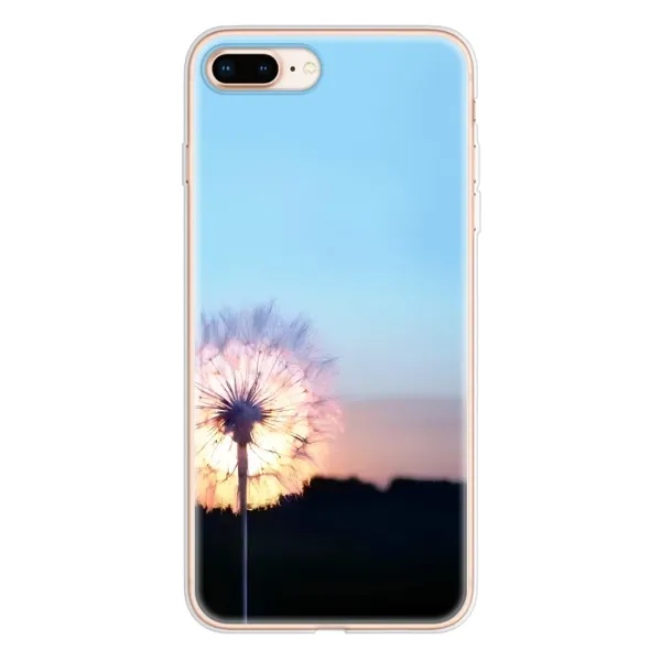 Чехол с рисунком «Закат с одуванчиком» для iPhone 8 Plus