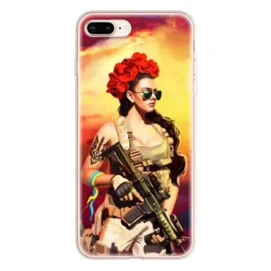 ЗСУ Чохли (TPU) для iPhone 8 Plus (Жінка солдат)