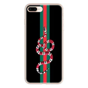Чохли бренд ГУЧЧІ для iPhone 8 Plus (Змій Гуччі)