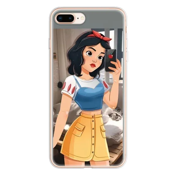 Чехол с рисунком «Белоснежка с телефоном» для iPhone 8 Plus